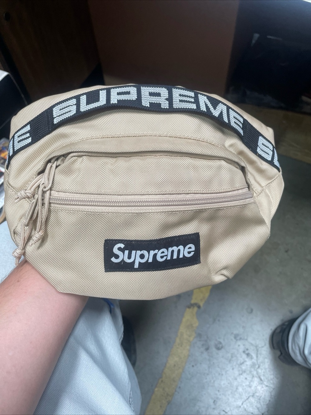 Supreme SS18 Waist Bag Tan Cordura Nylon Fabric Fanny Pack